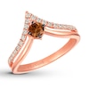 Thumbnail Image 1 of Previously Owned Le Vian Chocolate Diamond Ring 3/8 ct tw Round-cut 14K Strawberry Gold - Size 9.5