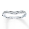 Previously Owned Enhancer Ring 1/6 ct tw Round-cut Diamonds 14K White Gold