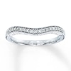 Thumbnail Image 1 of Previously Owned Enhancer Ring 1/6 ct tw Round-cut Diamonds 14K White Gold - Size 9.75