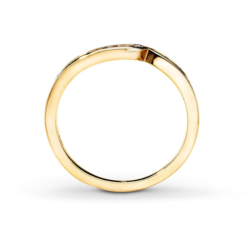 Main Image 2 of Previously Owned Diamond Ring 1/6 ct tw 10K Yellow Gold - Size 10