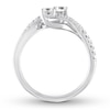 Thumbnail Image 2 of Previously Owned Ever Us Diamond Anniversary Ring 1/2 ct tw Round-cut 14K White Gold - Size 12