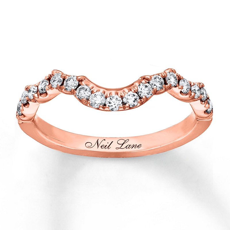 Previously Owned Neil Lane Wedding Band 3/8 ct tw Round-cut Diamonds 14K Rose Gold