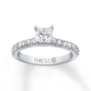 Thumbnail Image 0 of Previously Owned THE LEO Diamond Engagement Ring 1-1/8 ct tw Princess & Round-cut Diamonds 14K White Gold - Size 8.25