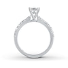 Thumbnail Image 2 of Previously Owned THE LEO Diamond Engagement Ring 1-1/8 ct tw Princess & Round-cut Diamonds 14K White Gold - Size 8.25