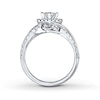 Thumbnail Image 1 of Previously Owned Leo Diamond Engagement Ring 3/4 ct tw Diamonds 14K White Gold - Size 9.5