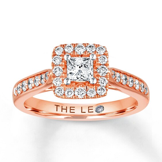 Previously Owned Leo Diamond Engagement Ring 5/8 Carat tw 14K Rose Gold Size 10