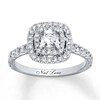 Thumbnail Image 0 of Previously Owned Neil Lane Engagement Ring 1-1/8 ct tw Cushion & Round-cut Diamonds 14K White Gold - Size 4.25