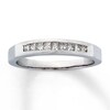 Thumbnail Image 1 of Previously Owned Diamond Wedding Band 1/4 ct tw Princess-cut 14K White Gold - Size 4.75