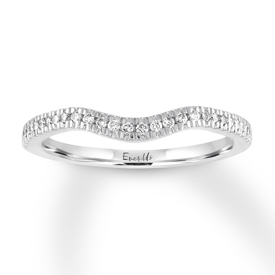Previously Owned Ever Us Diamond Wedding Band 1/8 ct tw Round-cut 14K White Gold