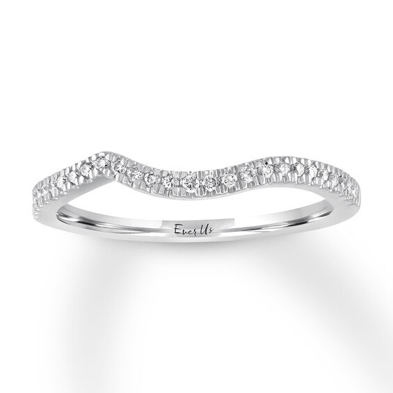 Previously Owned Ever Us Diamond Wedding Band 1/8 ct tw Round-cut 14K White Gold Size 4.75