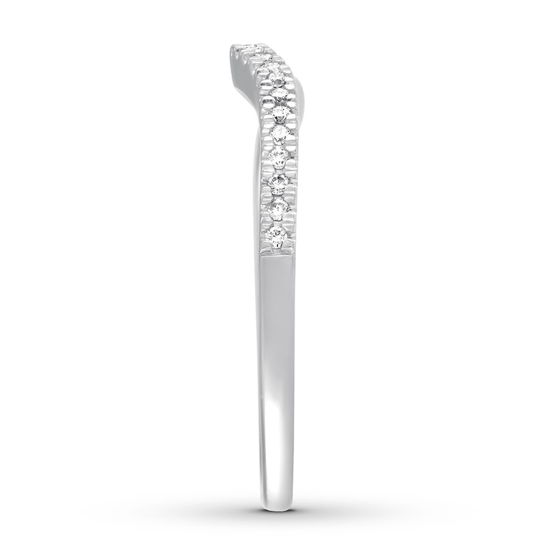 Main Image 2 of Previously Owned Ever Us Diamond Wedding Band 1/8 ct tw Round-cut 14K White Gold Size 4.75