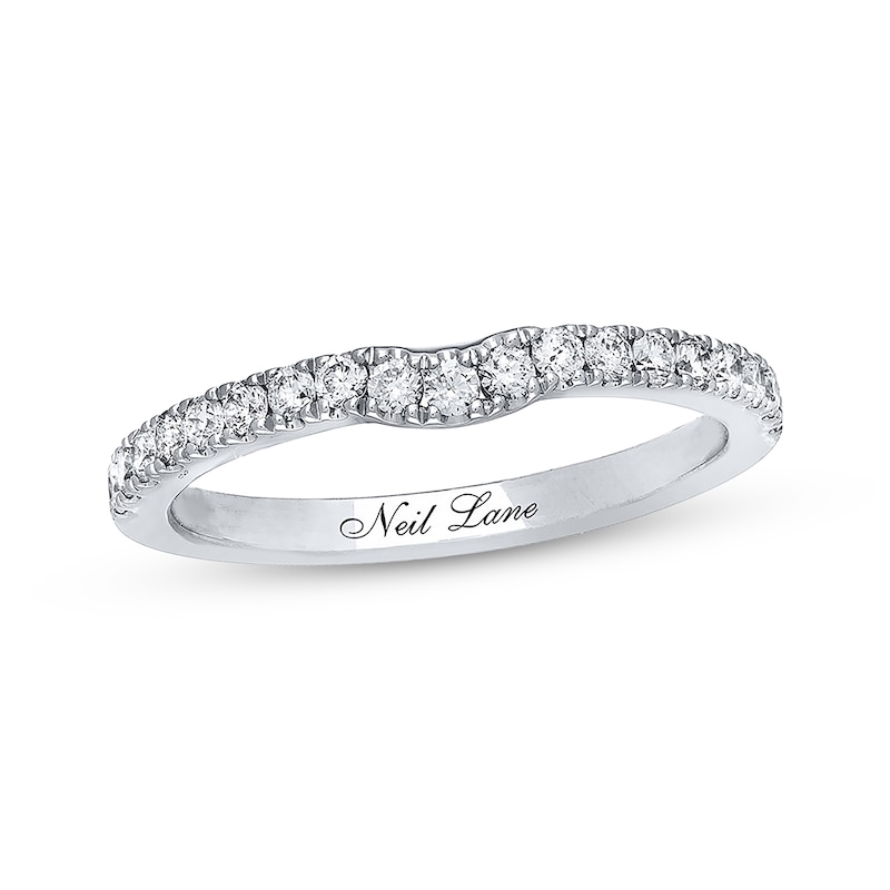 Main Image 1 of Previously Owned Neil Lane Wedding Band 1/3 ct tw Round-cut Diamonds 14K White Gold