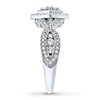 Thumbnail Image 3 of Previously Owned Neil Lane Engagement Ring 1 ct tw Princess & Round-cut Diamonds 14K White Gold