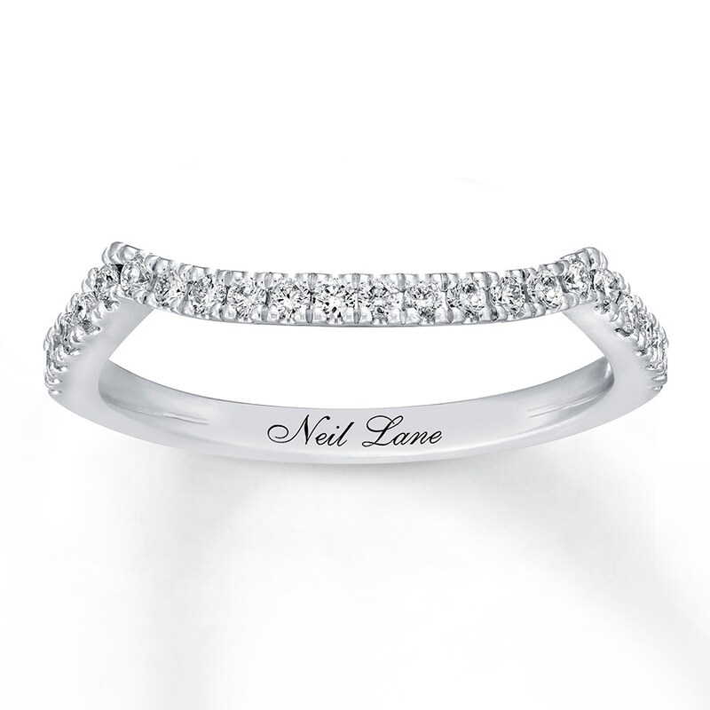 Main Image 1 of Previously Owned Neil Lane Wedding Band 1/4 ct tw Round-cut Diamonds 14K White Gold