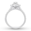 Previously Owned Neil Lane Diamond Engagement Ring 7/8 ct tw Marquise & Round-cut 14K White Gold