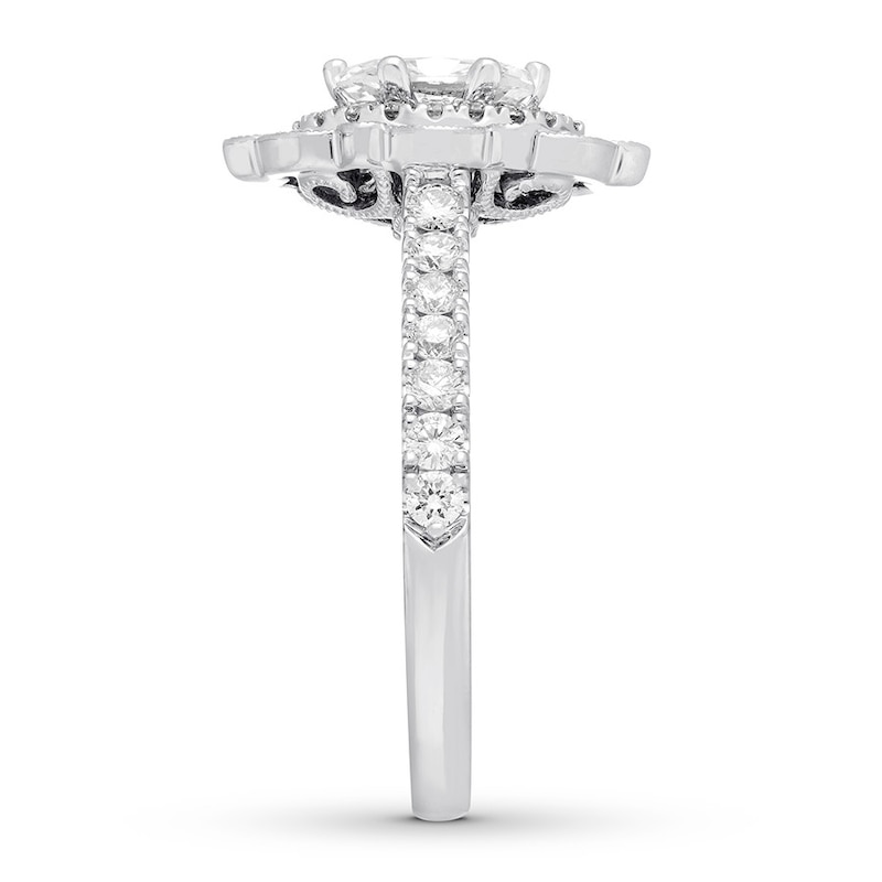 Main Image 3 of Previously Owned Neil Lane Diamond Engagement Ring 7/8 ct tw Marquise & Round-cut 14K White Gold