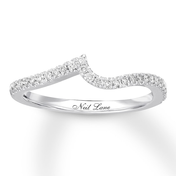 Previously Owned Neil Lane Diamond Wedding Band 1/5 ct tw Round-cut 14K White Gold