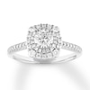 Thumbnail Image 1 of Previously Owned Diamond Engagement Ring 7/8 ct tw Round-cut 14K White Gold