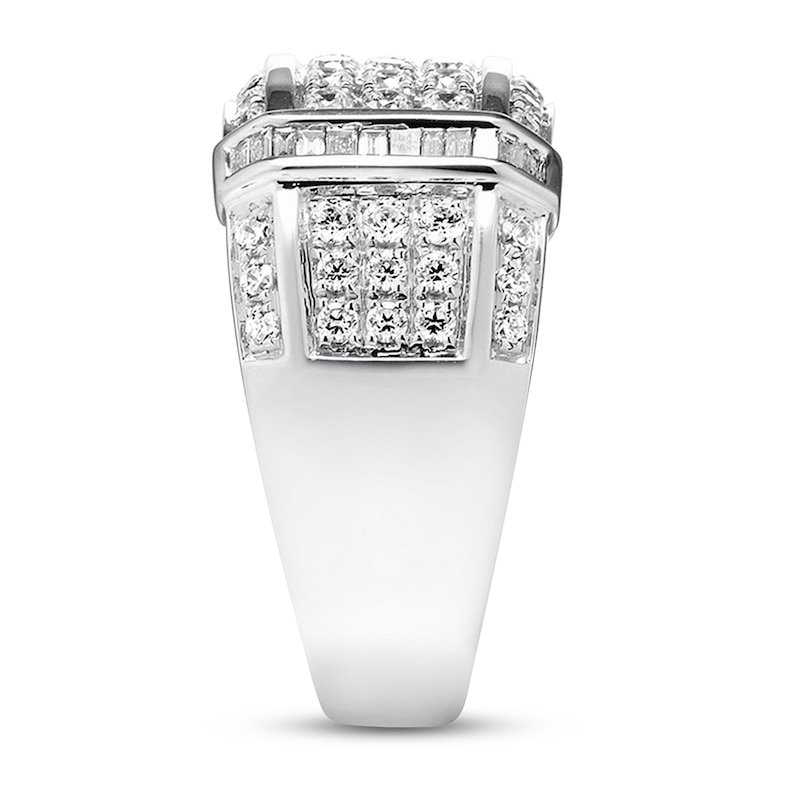 Previously Owned Men's Diamond Band 1-1/2 ct tw Round-cut 10K White Gold