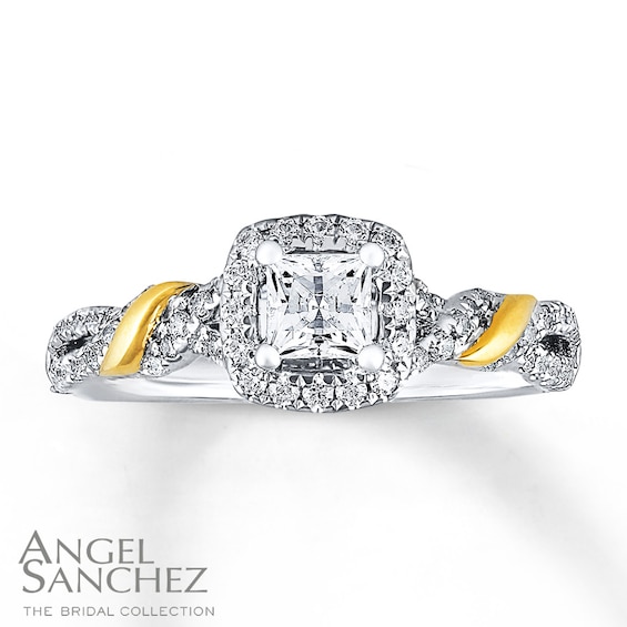 Previously Owned Angel Sanchez Ring 5/8 ct tw Diamonds 14K Two-Tone Gold