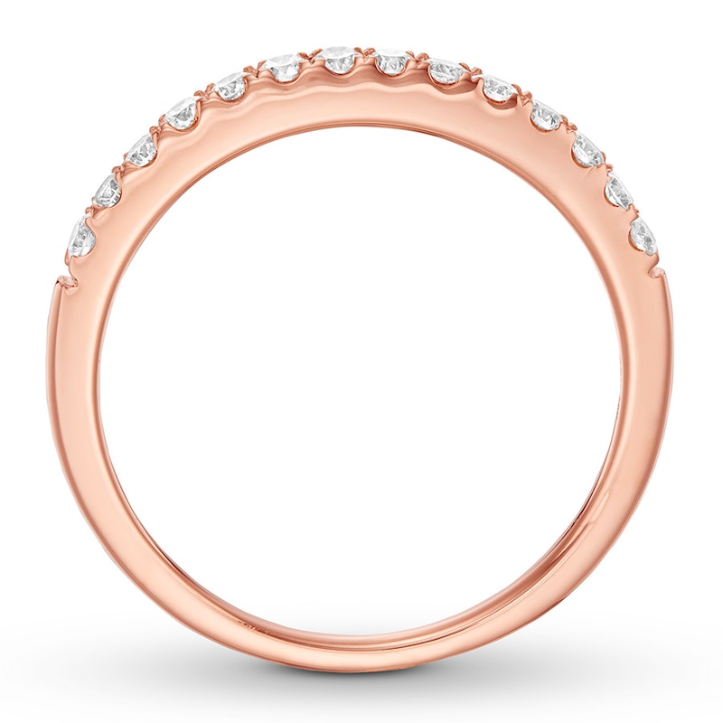 Main Image 2 of Previously Owned Diamond Anniversary Band 1/3 ct tw Round-cut 10K Rose Gold