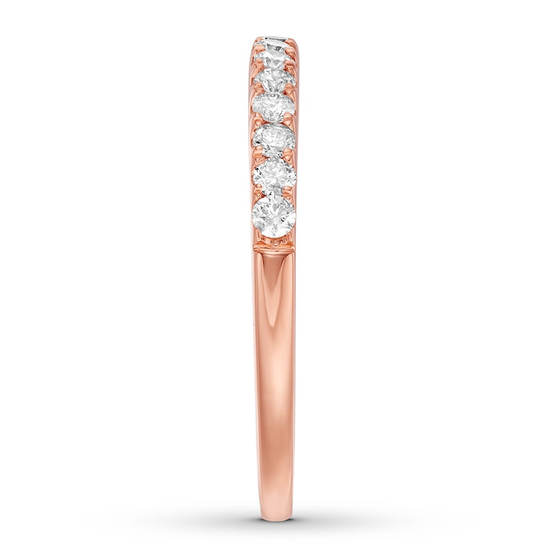 Main Image 3 of Previously Owned Diamond Anniversary Band 1/3 ct tw Round-cut 10K Rose Gold