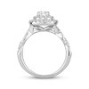 Thumbnail Image 3 of Previously Owned Diamond Engagement Ring 1-1/6 ct tw Round-cut 14K White Gold