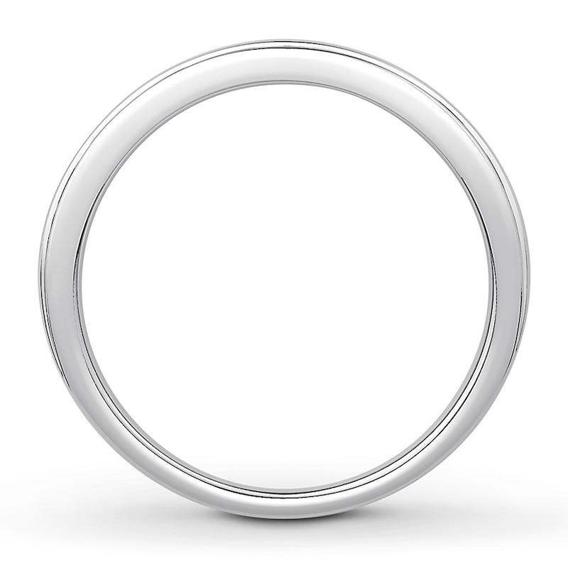 Previously Owned Men's Diamond Band 3/8 ct tw Round & Baguette-cut 10K White Gold