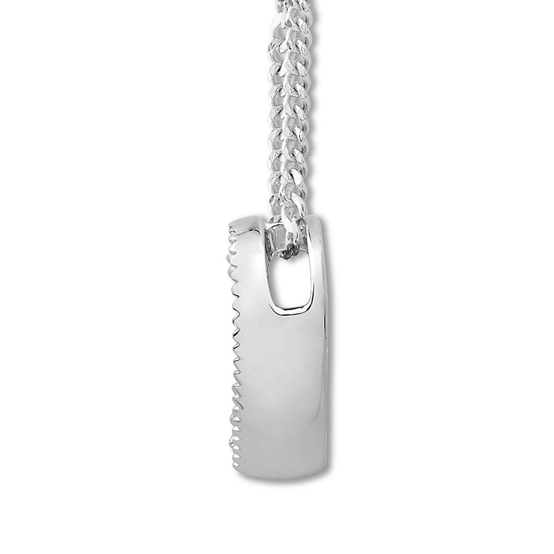 Main Image 2 of Previously Owned Emmy London Diamond Heart Necklace 1/8 ct tw Sterling Silver 20&quot;