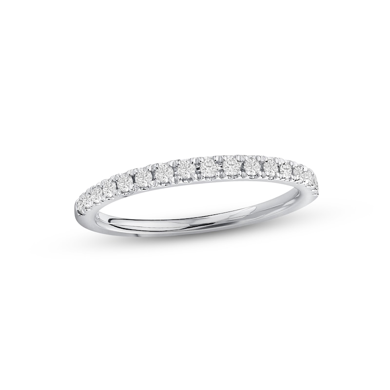 Main Image 1 of Previously Owned Diamond Band 1/4 ct tw Round-cut 10K White Gold