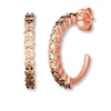 Thumbnail Image 1 of Previously Owned Le Vian Ombre Hoop Earrings 1-1/2 ct tw Diamonds 14K Gold