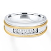 Thumbnail Image 1 of Previously Owned Men's Diamond Band 1/4 ct tw Round-cut 10K Two-Tone Gold