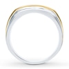 Previously Owned Men's Diamond Band 1/4 ct tw Round-cut 10K Two-Tone Gold