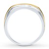 Thumbnail Image 2 of Previously Owned Men's Diamond Band 1/4 ct tw Round-cut 10K Two-Tone Gold