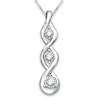 Thumbnail Image 0 of Previously Owned Diamond Necklace 1/4 ct tw Round-cut 10K White Gold