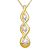 Thumbnail Image 1 of Previously Owned Diamond Necklace 1/3 ct tw Round-cut 10K Yellow Gold 18&quot;