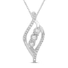 Thumbnail Image 1 of Previously Owned Radiant Reflections Diamond Necklace 1/5 ct tw 10K White Gold 18&quot;
