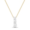 Thumbnail Image 0 of Previously Owned Three-Stone Diamond Necklace 1/2 ct tw 10K Yellow Gold