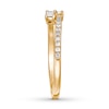 Thumbnail Image 2 of Previously Owned Ever Us Diamond Ring 1/4 ct tw Baguette & Round 10K Yellow Gold