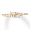 Thumbnail Image 3 of Previously Owned Ever Us Diamond Ring 1/4 ct tw Baguette & Round 10K Yellow Gold