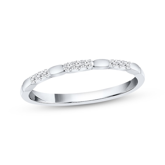 Previously Owned Stackable Ring 1/20 ct tw Diamonds 10K White Gold