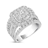 Thumbnail Image 2 of Previously Owned Diamond Engagement Ring 2 ct tw Round & Baguette-cut 10K White Gold
