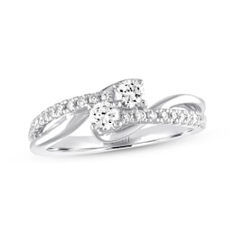 Previously Owned Ever Us Diamond Engagement Ring 1/2 ct tw Round-cut 14K White Gold