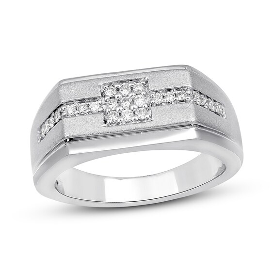 Previously Owned Men's Diamond Ring 1/4 ct tw 10K White Gold