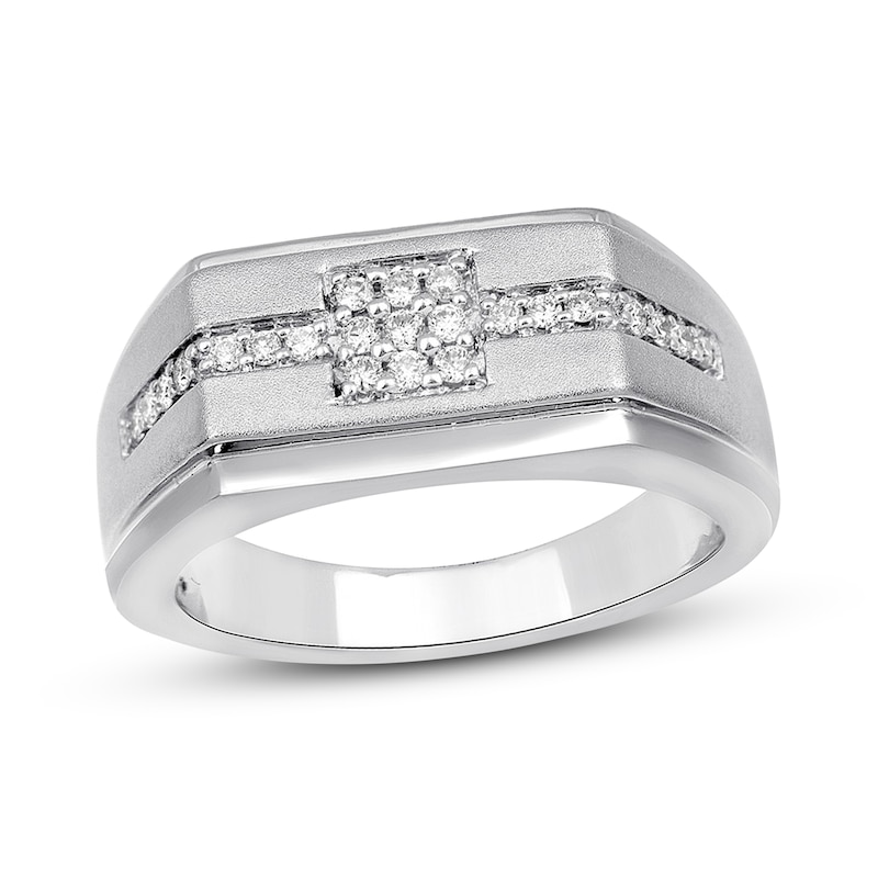 Previously Owned Men's Diamond Ring 1/4 ct tw 10K White Gold | Kay