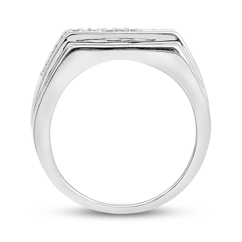 Main Image 2 of Previously Owned Men's Diamond Ring 1/4 ct tw 10K White Gold