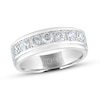 Thumbnail Image 0 of Previously Owned Men's THE LEO Diamond Wedding Band 1 ct tw Round-cut 14K White Gold