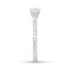 Thumbnail Image 3 of Previously Owned THE LEO Diamond Engagement Ring 3/4 ct tw Princess & Round-cut 14K White Gold