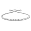 Thumbnail Image 0 of Previously Owned Diamond Bolo Bracelet 2 ct tw Round-cut 14K White Gold 9.5"