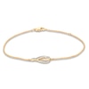 Thumbnail Image 0 of Previously Owned Interwoven Diamond Bracelet 1/6 ct tw Round-cut 10K Yellow Gold